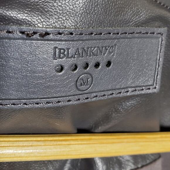 Blank NYC private practice drape front faux leather moto jacket - Picture 3 of 10